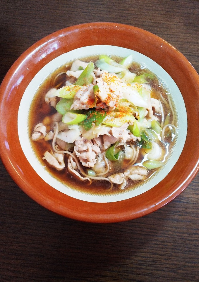 簡単☆肉ネギ蕎麦-レシピのメイン写真