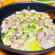 節約!鍋ひとつ!豚小間と白菜のチーズ蒸し