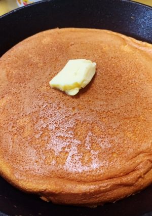 フライパンでカステラパンケーキ風-レシピのメイン写真