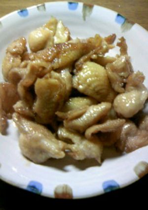 節約レシピ♪鳥皮の照り焼き-レシピのメイン写真