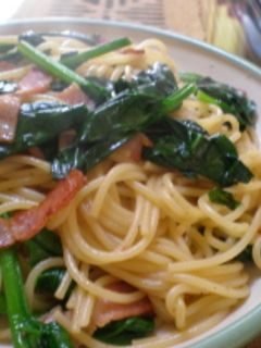 ほうれん草とベーコンの和風パスタ-レシピのメイン写真