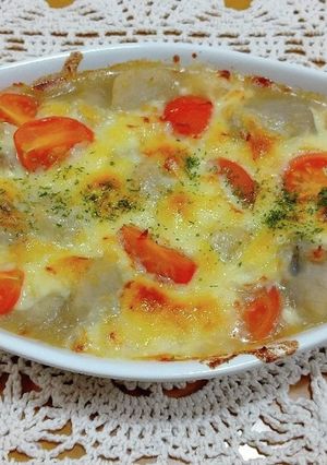 リメイク ☆里芋と鶏肉の煮物のチーズ焼き-レシピのメイン写真