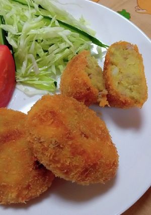 サクサク♪豚ひき肉のカレー風味コロッケ-レシピのメイン写真