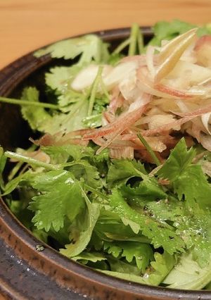 パクチー/ミョウガ/ごま油/クセ強め-レシピのメイン写真