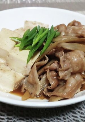 超簡単！豚バラとごぼうの肉豆腐！！-レシピのメイン写真