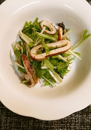 イカと水菜のサラダ-レシピのメイン写真