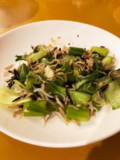 チンゲン菜としらすの塩昆布炒め-レシピのメイン写真