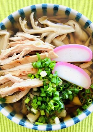 鶏ごぼう舞茸そば-レシピのメイン写真
