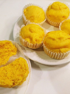 米粉でかぼちゃ蒸しパン-レシピのメイン写真