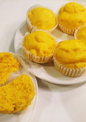 米粉でかぼちゃ蒸しパン-レシピのメイン写真