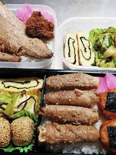高校生息子&旦那弁当(11/4)-レシピのメイン写真