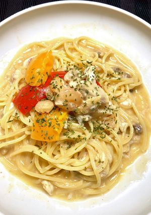 残ったアクアパッツァでパスタ2-レシピのメイン写真
