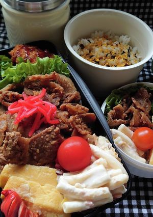 ❜21/11/4 生姜焼き弁当-レシピのメイン写真