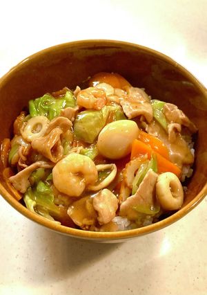 キャベツで中華丼-レシピのメイン写真
