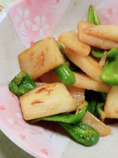 長芋とピーマンのバター醤油炒め-レシピのメイン写真