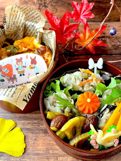 霜月4 オムライス 女子高生 秋弁当-レシピのメイン写真