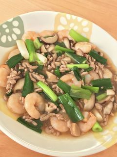 九条ねぎの中華あんかけ炒め-レシピのメイン写真