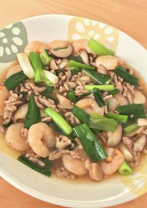 九条ねぎの中華あんかけ炒め-レシピのメイン写真