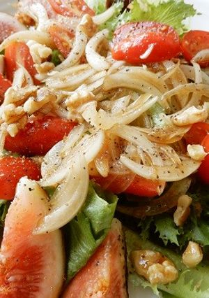 バルサミコ酢ベースで食べるイチジクサラダ-レシピのメイン写真