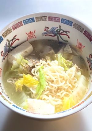 ダイエット中も食べたい豆腐入り半ラーメン-レシピのメイン写真