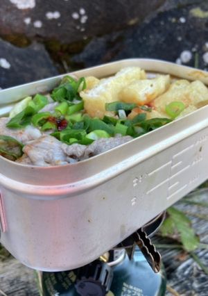 メスティンdeキムチチゲ鍋-レシピのメイン写真