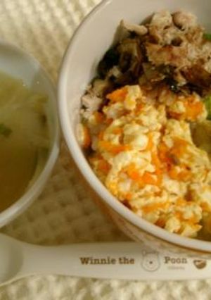 離乳食に☆アレルギー対応の三色丼-レシピのメイン写真
