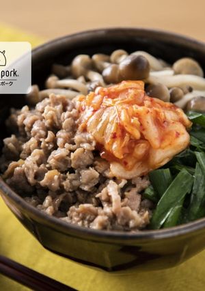 腸内環境を整える！豚肉そぼろあんの三色丼-レシピのメイン写真