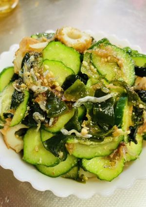 きゅうりとちくわとわかめの酢醤油和え-レシピのメイン写真