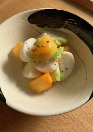 かぶと柿の塩麹漬け-レシピのメイン写真