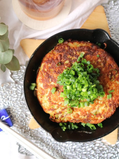 長芋入り♪ふわふわキャベツ焼き-レシピのメイン写真