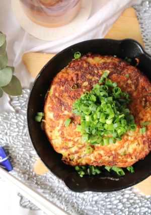 長芋入り♪ふわふわキャベツ焼き-レシピのメイン写真