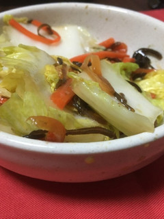 人参と白菜の塩昆布和え-レシピのメイン写真