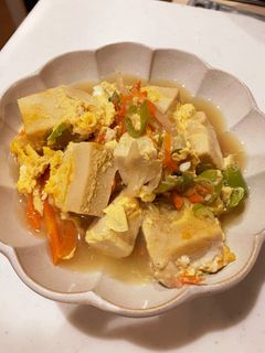 高野豆腐の卵とじ-レシピのメイン写真