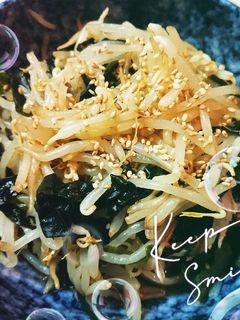 もやしとわかめのポン酢和え-レシピのメイン写真