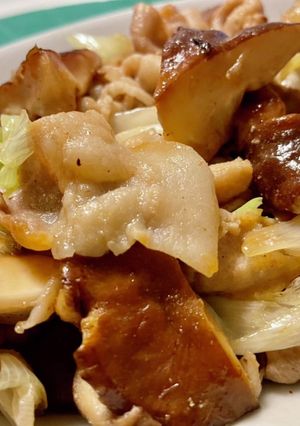 豚肉と椎茸の醤油炒め-レシピのメイン写真