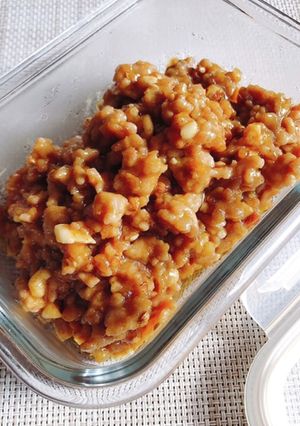 【簡単】デュカが入ったカレー風味の肉味噌-レシピのメイン写真