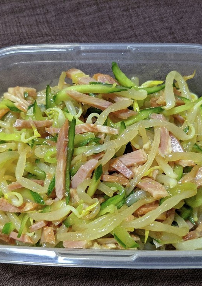もやしときゅうりと焼き豚のからし和え-レシピのメイン写真