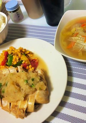 鶏肉のおろしかけ　野菜と肉団子のスープ-レシピのメイン写真