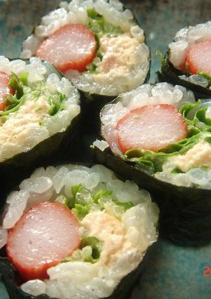 シャキシャキ☆水菜の細巻き-レシピのメイン写真