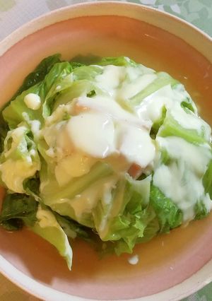 丸ごとレタスのコンソメ煮・スパム＆チーズ-レシピのメイン写真
