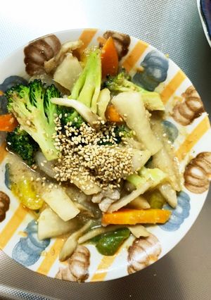 ピリ辛味噌炒め味豚こま大根青椒肉絲風-レシピのメイン写真