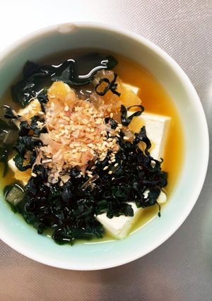 全てレンジすりおろさないみぞれ味湯豆腐-レシピのメイン写真