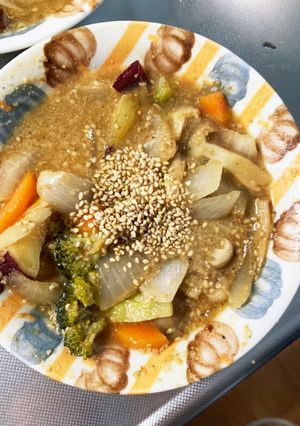 根菜しゃぶしゃぶごまだれ炒味温野菜サラダ-レシピのメイン写真