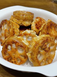 れんこん鶏団子の照り焼き-レシピのメイン写真