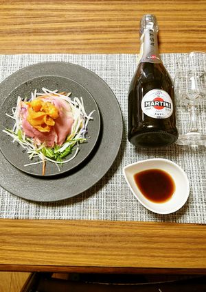ヨウサマの減塩禁断のローストビーフとウニ-レシピのメイン写真