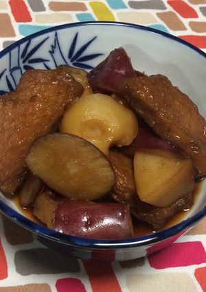 超簡単☆ＷさつまにＷいもの甘辛煮物♪♪♪-レシピのメイン写真
