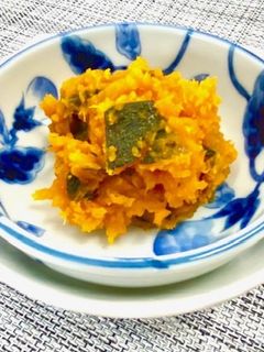 かぼちゃの崩し煮@つくば市学校給食-レシピのメイン写真