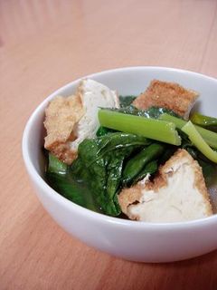 厚揚げと小松菜の煮もの-レシピのメイン写真