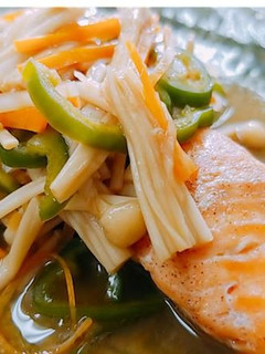 鮭の野菜甘酢あんかけ-レシピのメイン写真