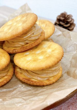 材料4つ！クリームチーズビスケットサンド-レシピのメイン写真